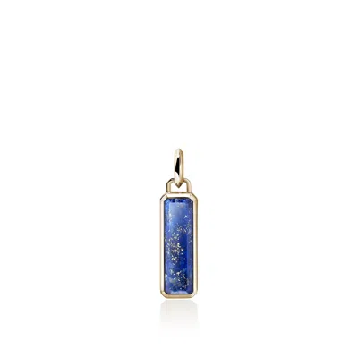 John Hardy Lapis Lazuli Talisman Earring In Gold