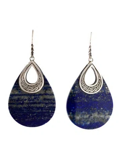 Pre-owned John Hardy Lapis Lazuli Teardrop Earrings In Multicolor