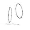 John Hardy Large Brushed Hoop Earrings In Multicolor