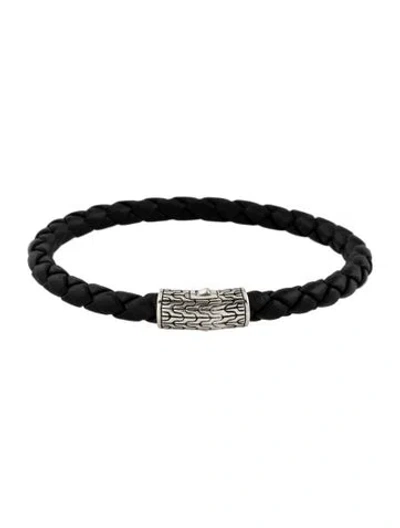 Pre-owned John Hardy Leather Station Bracelet In Multicolor