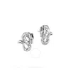 John Hardy Women's Naga Dragon Silver & Blue Sapphire Stud Earrings In Silver Tone