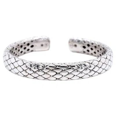 Pre-owned John Hardy Legends Cobra Sterling Silver Flex Cuff Bracelet 10mm 49g 7" Vintage In Multiple