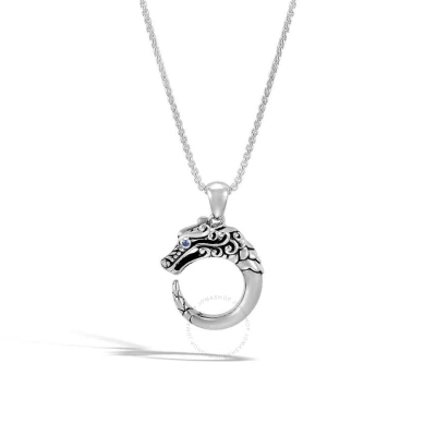 John Hardy Legends Naga Brushed Silver Pendant Necklace - Nbs6501255bhbspx16-18 In Silver-tone