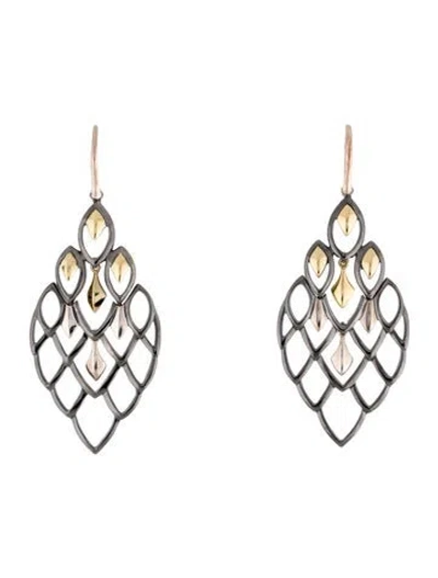 Pre-owned John Hardy Legends Naga Drop Earring In Multicolor