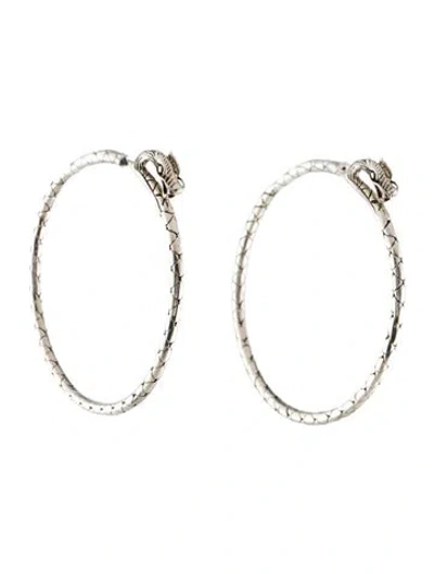 Pre-owned John Hardy Legends Naga Hoop Earrings In Multi