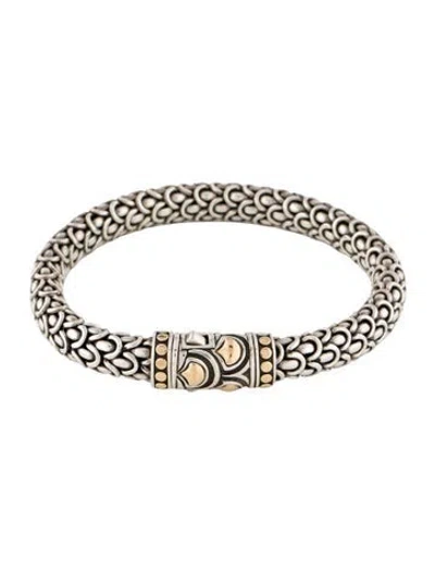 Pre-owned John Hardy Legends Naga Two-tone Bracelet, 6.75" In Multi