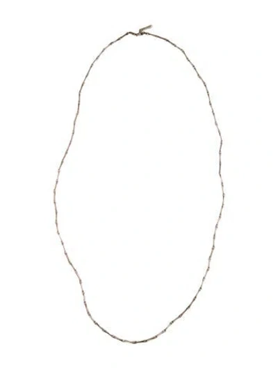 Pre-owned John Hardy Long Bamboo Bead Necklace, 36.75" In Multicolor