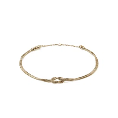 John Hardy Love Knot Anklet, 1.8mm In Gold