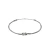 JOHN HARDY JOHN HARDY LOVE KNOT ANKLET, 1.8MM