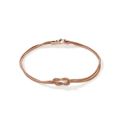 John Hardy Love Knot Bracelet, 3.6mm In Gold