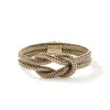John Hardy Love Knot Sterling Silver Bracelet In Gold