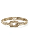 John Hardy Love Knot Bracelet, 7mm In Gold