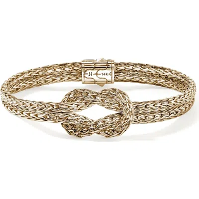 John Hardy Love Knot Bracelet, 7mm In Gold