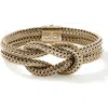 John Hardy Love Knot Sterling Silver Bracelet In Gold