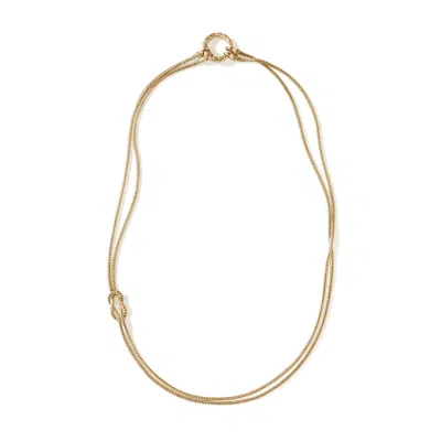 John Hardy Love Knot Convertible Necklace, 1.8mm In Gold