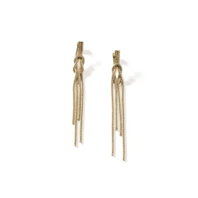 John Hardy Love Knot Drop Earring In Gold