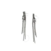 John Hardy Sterling Silver Love Knot Chain Drop Earrings In Silver-tone