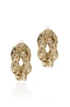 John Hardy 14kt Yellow Gold Lov Knot Hoop Earrings In Gold