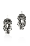 John Hardy Love Knot Hoop Earring, Sterling Silver In Silver/gold