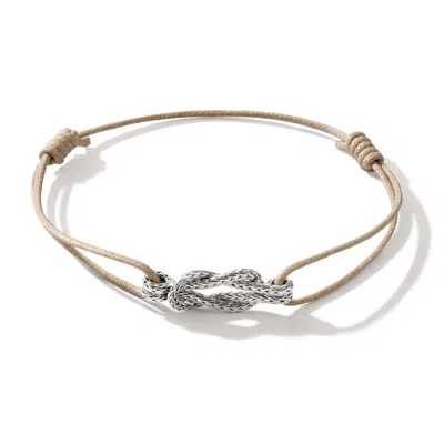 John Hardy Love Knot Cord Bracelet In Light Brown