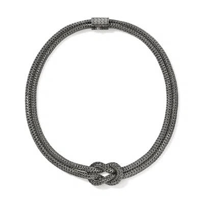 John Hardy Love Knot Necklace, 10mm In Silver