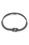 John Hardy Love Knot Necklace In Black