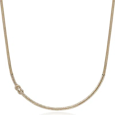 John Hardy Love Knot Necklace, Gold, Diamonds