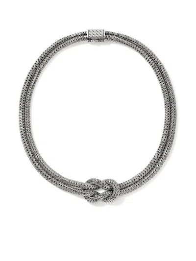 John Hardy Love Knot Necklace In Sterling Silver
