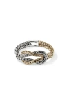 John Hardy Love Knot Ring In Silver/gold