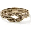 John Hardy Love Knot Sterling Silver Bracelet In Gold