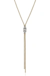 JOHN HARDY JOHN HARDY LOVE KNOT Y-NECKLACE, DIAMONDS