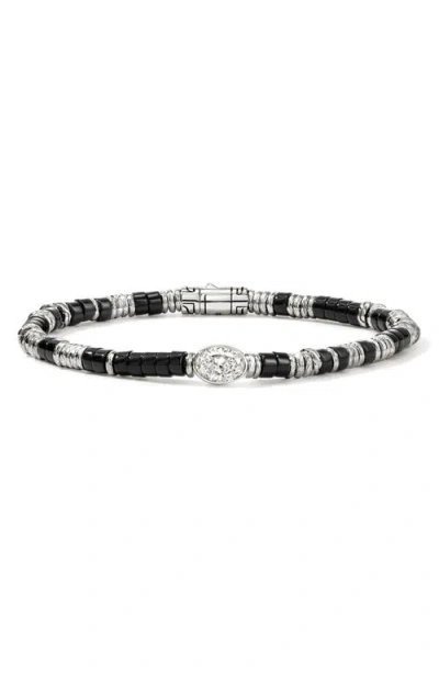 John Hardy Lovestruck™ Heishi Lab Grown Diamond Bracelet In Silver