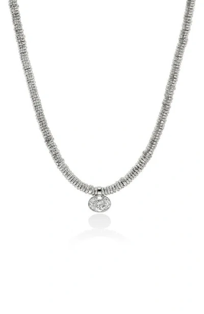 John Hardy Lovestruck™ Heishi Lab Grown Diamond Pendant Necklace In Silver