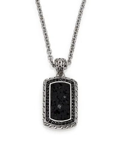 John Hardy Men's Batu Classic Pendant Necklace In Black