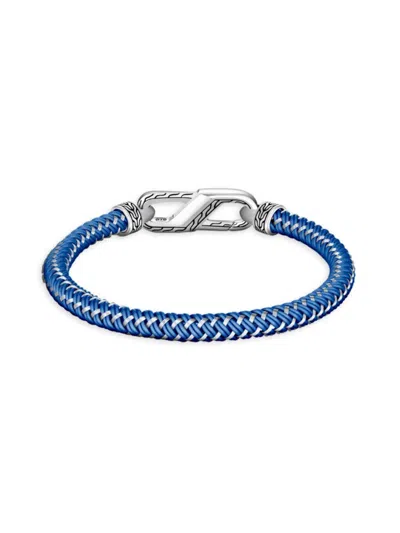 John Hardy Men's Classic Chain Sterling Silver & Chord Bracelet In Blue