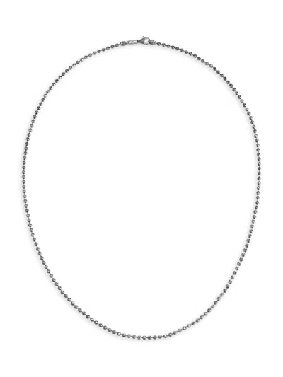 John Hardy Men's Classic Plated Sterling Silver Ball Chain Necklace