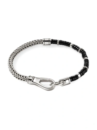 John Hardy Men's Heishi Sterling Silver & Black Onyx Chain Bracelet In Silver Onyx