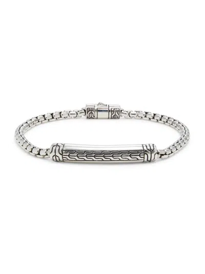 John Hardy Men's Sterling Silver Bar & Box Chain Bracelet