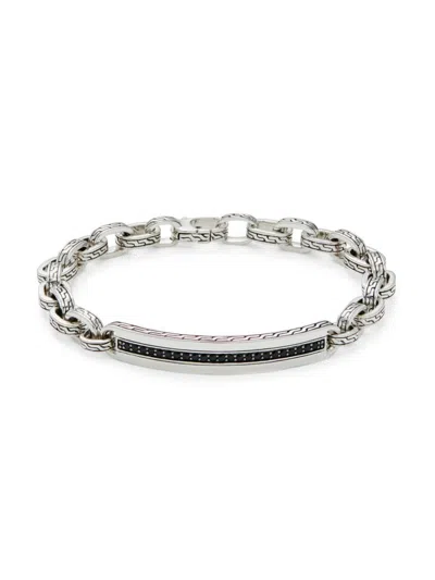 John Hardy Men's Sterling Silver, Black Sapphire & Spinel Link Chain Bracelet