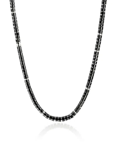 John Hardy Men's Sterling Silver Heishi Onyx Rondelle Necklace, 22 In Black