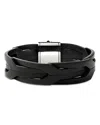 John Hardy Men's Sterling Silver Icon Braided Leather Bracelet In Black