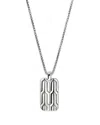 John Hardy Icon 50 Tag Necklace In Silver