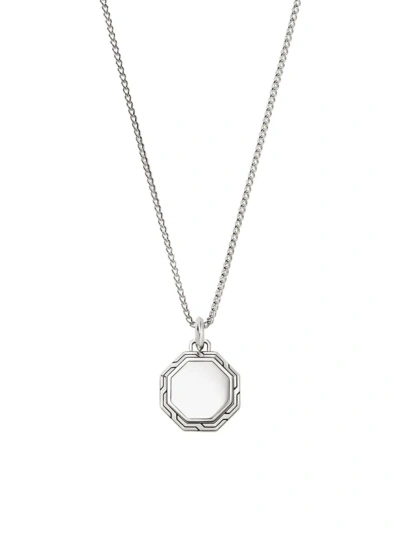 John Hardy Sterling Silver Octagon Pendant Necklace, 22