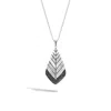 John Hardy Modern Chain Brushed Necklace With Black Sapphire