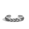 John Hardy Modern Chain Cuff With Grey Leather