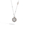 John Hardy Moon Door Mother Of Pearl Long Necklace - Nzs301065mopx28-30 In Silver-tone