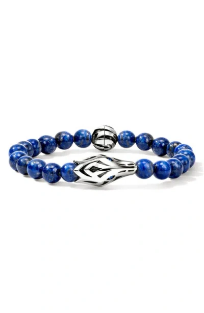 John Hardy Naga Beaded Bracelet In Blue