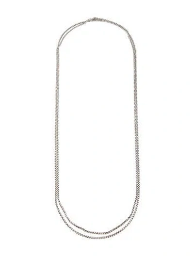 Pre-owned John Hardy Naga Box Chain Necklace, 72" In Multicolor