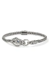 John Hardy Sterling Silver Dragon Diamond Bracelet In Gray