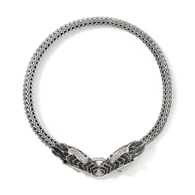 John Hardy Naga Choker Necklace In Silver